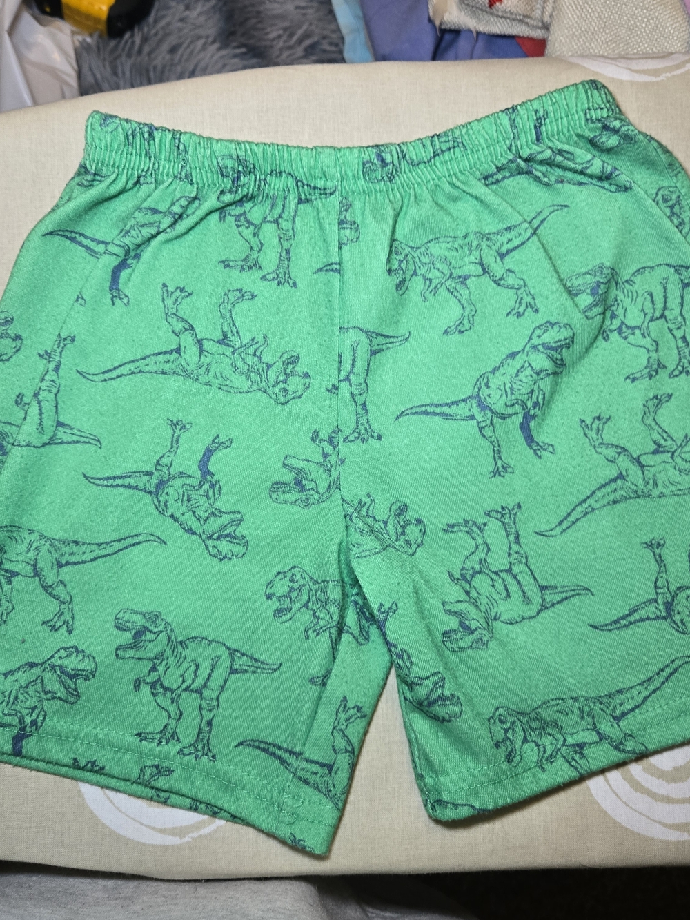 Carter's Green Dinosaur Print Shorts